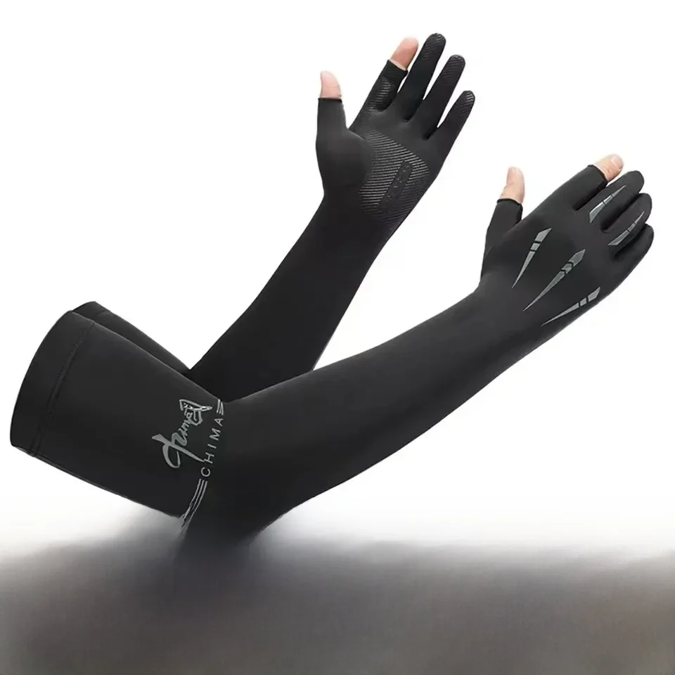 AliExpress Sports Arm Sleeves Men Women Cycling Running Fishing Arm Cover Cuff Sun Protection Ice Cool Sleeves Long Gloves
