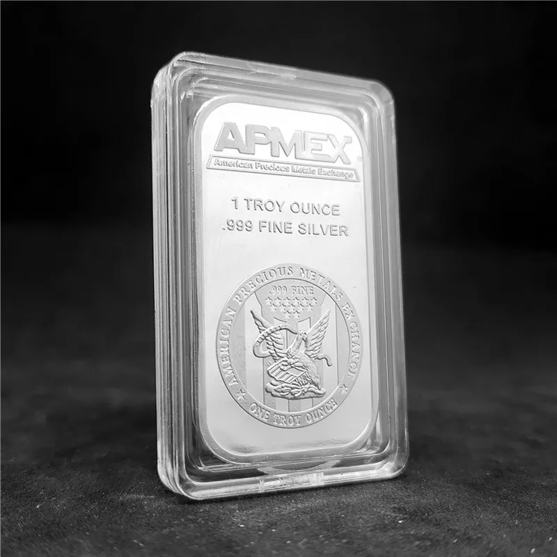 5/10/20 pezzi America 1 oz APMEX Silver Bar APMEX Silver Bullion 1 troy Ounce 999 Silver American Bullion Regali creativi