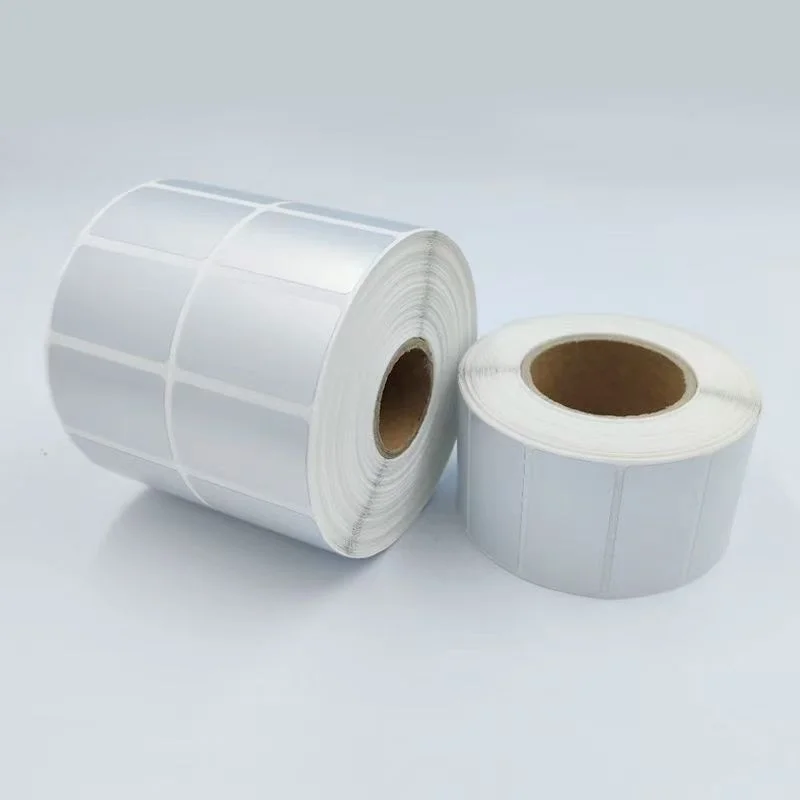 Matte silver-coated composite PET film self-adhesive labels, vinyl adhesive, heat-resistant silver pet label stickers for semico