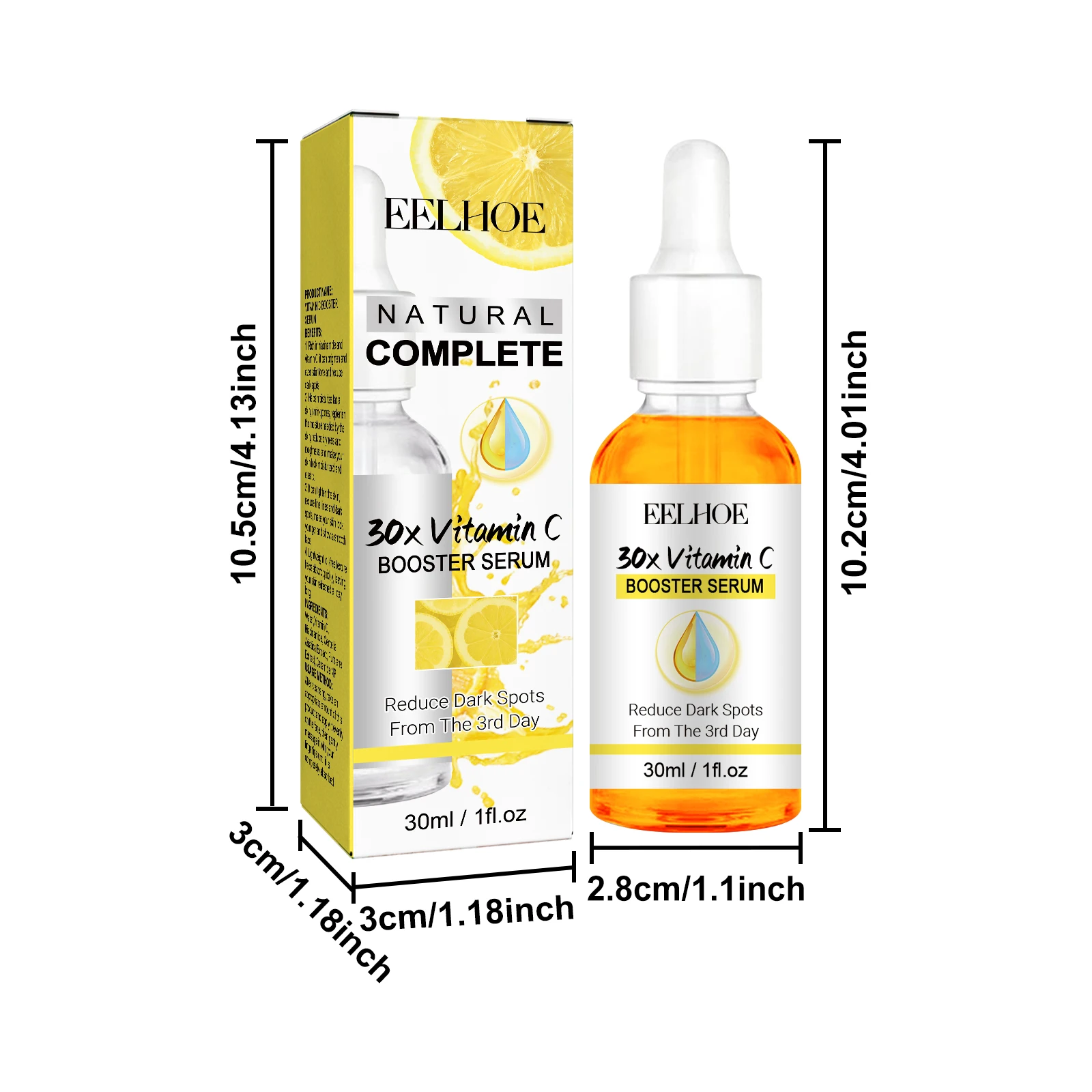 Eelhoe 30 مللي VC مصل تفتيح البشرة تحسين بلادة ترطيب إزالة الجلد الداكن السلس بشرة الوجه ترطيب جوهر العناية بالوجه #6