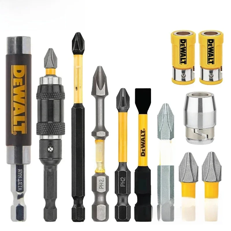 DEWALT zestaw końcówek wkrętaków udarowych PH2 SL8 obrotowy uchwyt na końcówki przedłużenie 1/4 "6.35mm uchwyt sześciokątny akcesoria do wiertarek elektrycznych — zdjęcie 2