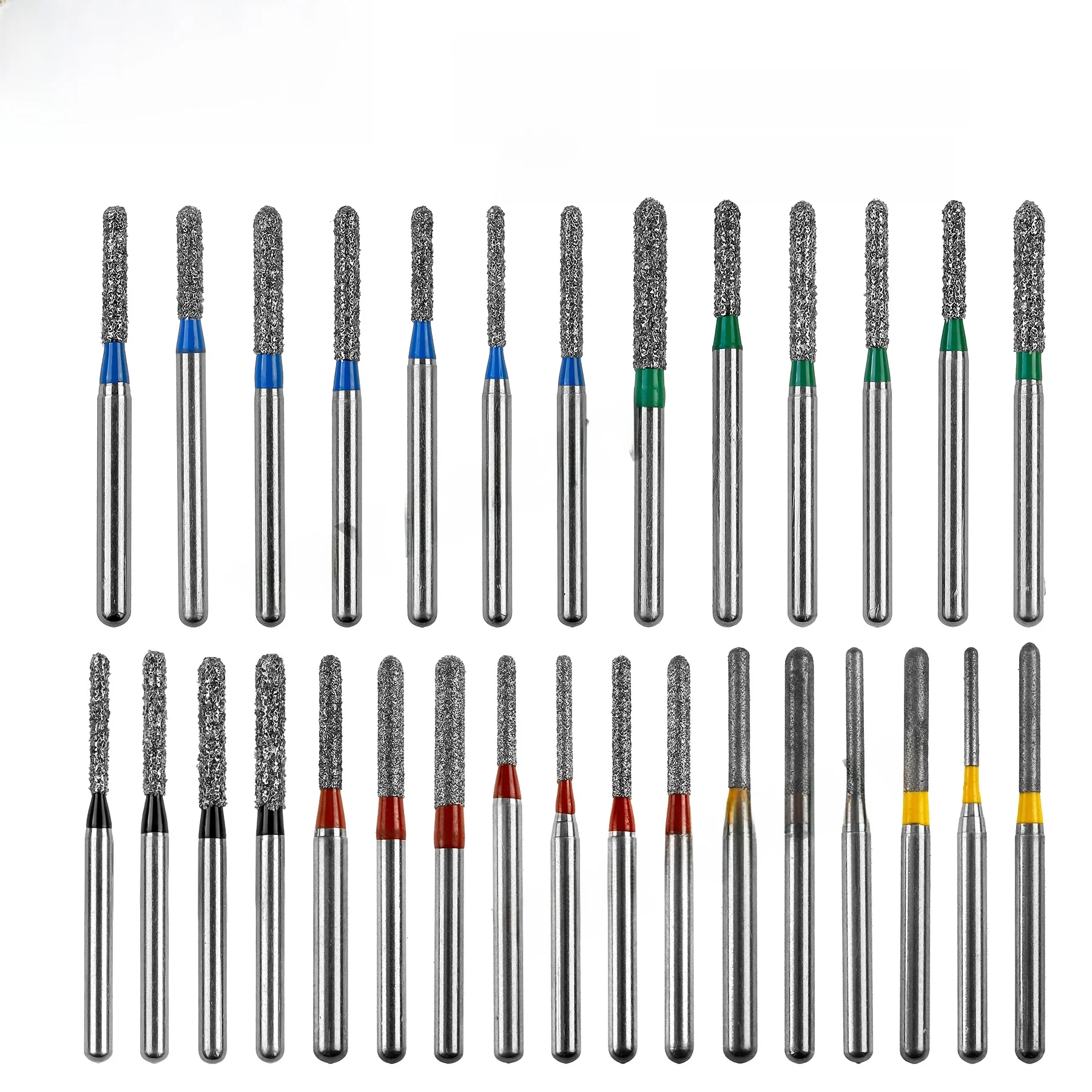 SR Type Dental Diamond Burs Tandheelkunde Boren Tandheelkundige Burs voor Hoge Snelheid Handstuk Tandarts Gereedschap Dia.1.6mm 10 stks/pak - afbeelding 2