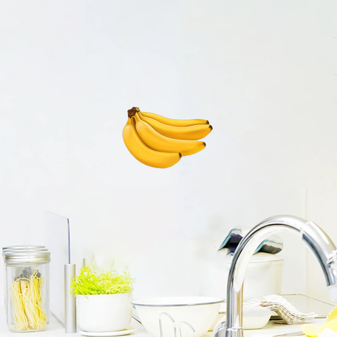 Three Ratels CO19 Banana fruit sticker kitchen decoration self-adhesive decals