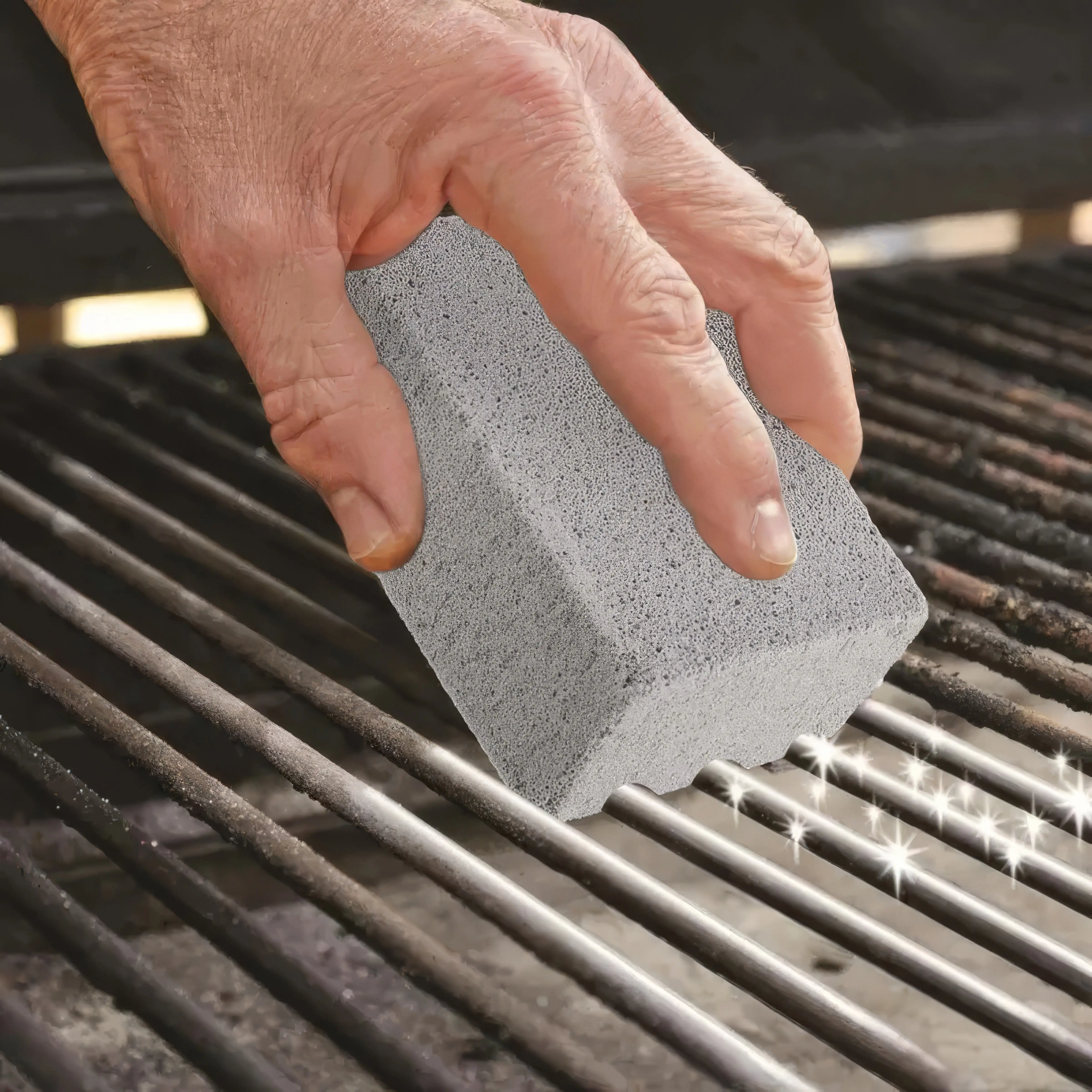 1/2/3 piezas de pómez para limpiar, eliminar manchas, ladrillos de limpieza para barbacoa, adecuados para manchas difíciles y parrillas al aire libre