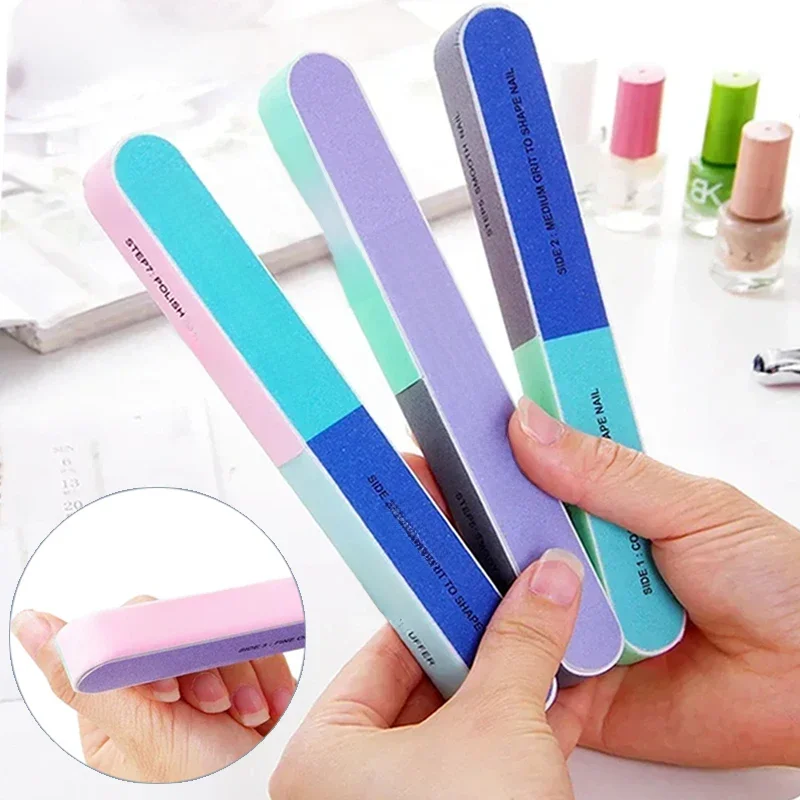 10/1 sztuk pilnik do paznokci siedmiostożkowe narzędzia do polerowania Manicure Pedicure profesjonalne pilniki Nail Art szlifowanie bufor blok narzędzia do paznokci — zdjęcie 2