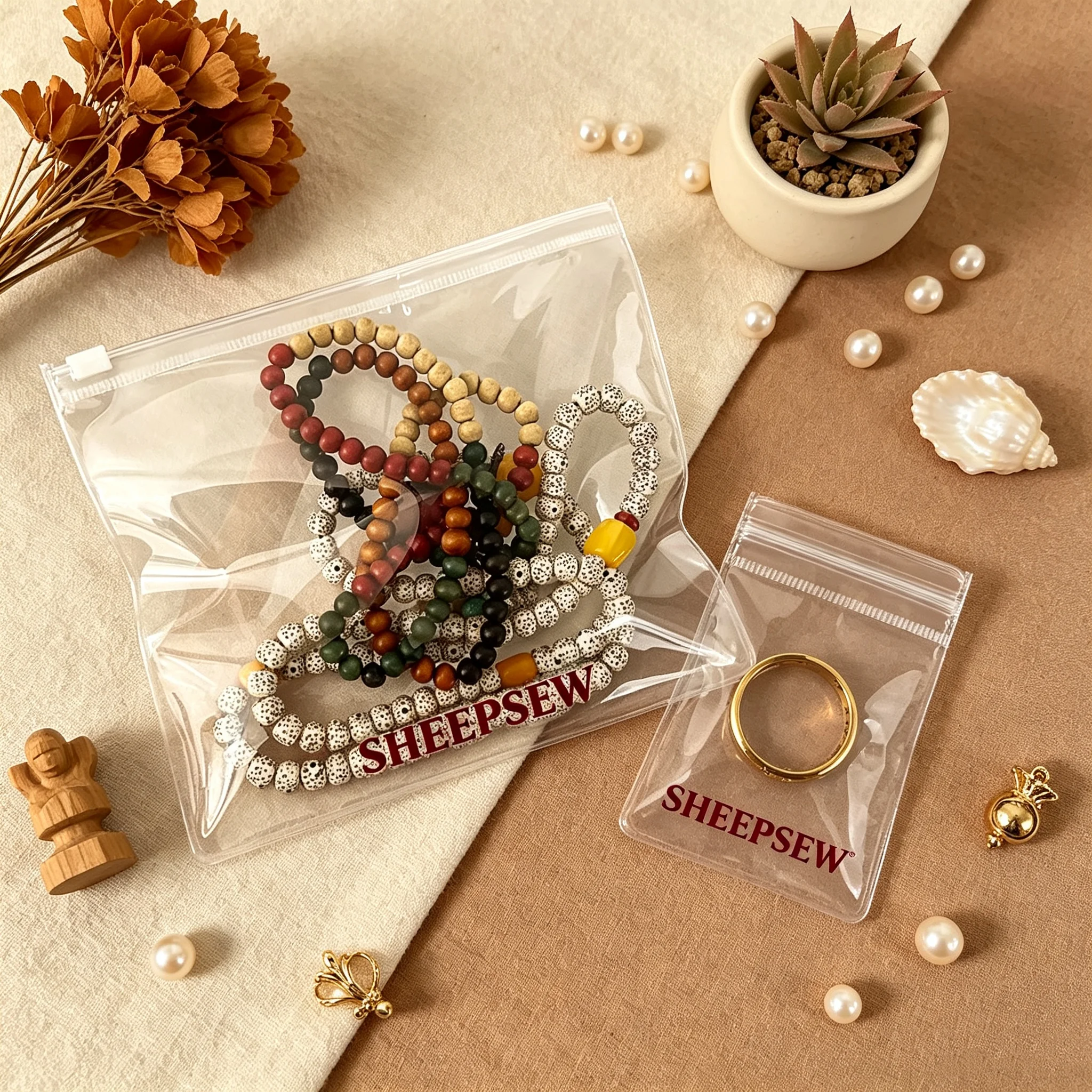 50pcs Thick ECO clear PVC Plastic Zip Reseal Transparency Small Poly Packaging Toy Cosmetics Jewelry Pouch Zipper Lock Bags With