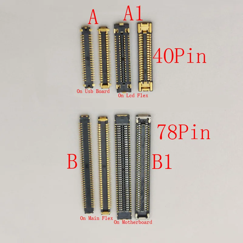 2-10Pcs Usb Charging FPC Connector Lcd Display Screen Plug For Samsung Galaxy A31 A315 A40 A405F A70 A705 A80 A805 A90 40 78 Pin