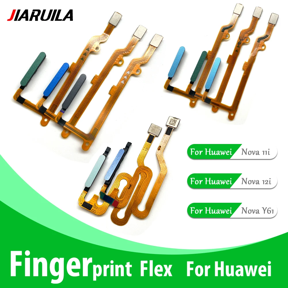 10 PCS Fingerprint Home Button Connection Flex Cable Ribbon For Huawei Nova 11i Nova 12i Nova Y61
