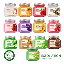 Instant 350G Fruit Body Scrub Skin mooth Softens Cuticles Sugar Avocado Strawberry Sherbet Face Moisturizing Exfolianting