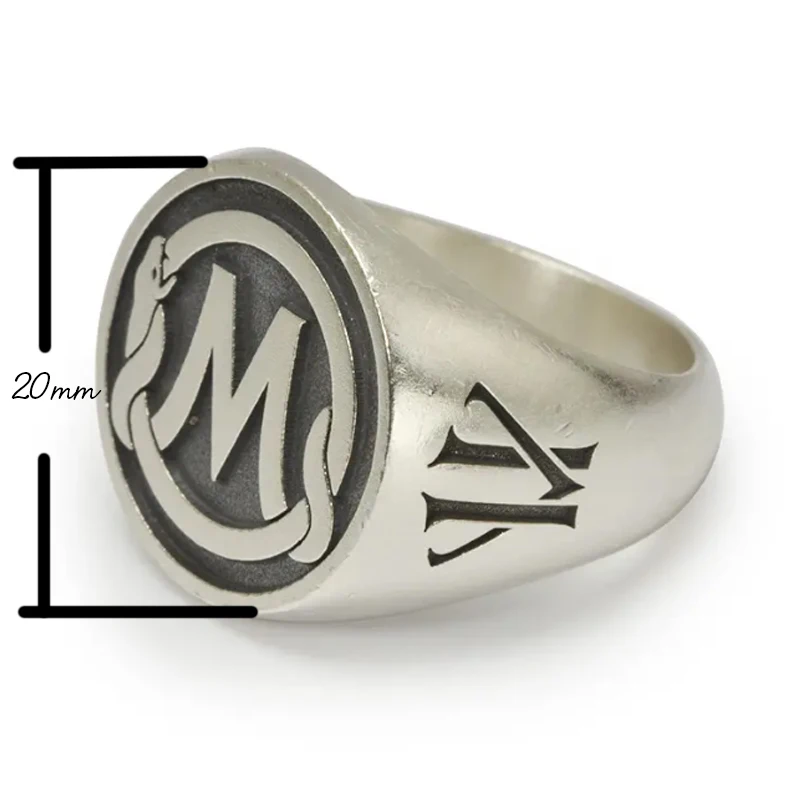 Sterling Silver 925 Monogram Name Ring Custom LOGO 3D Engraved Initial Letter Personalized Vintage Men Jewelry Engagement Rings