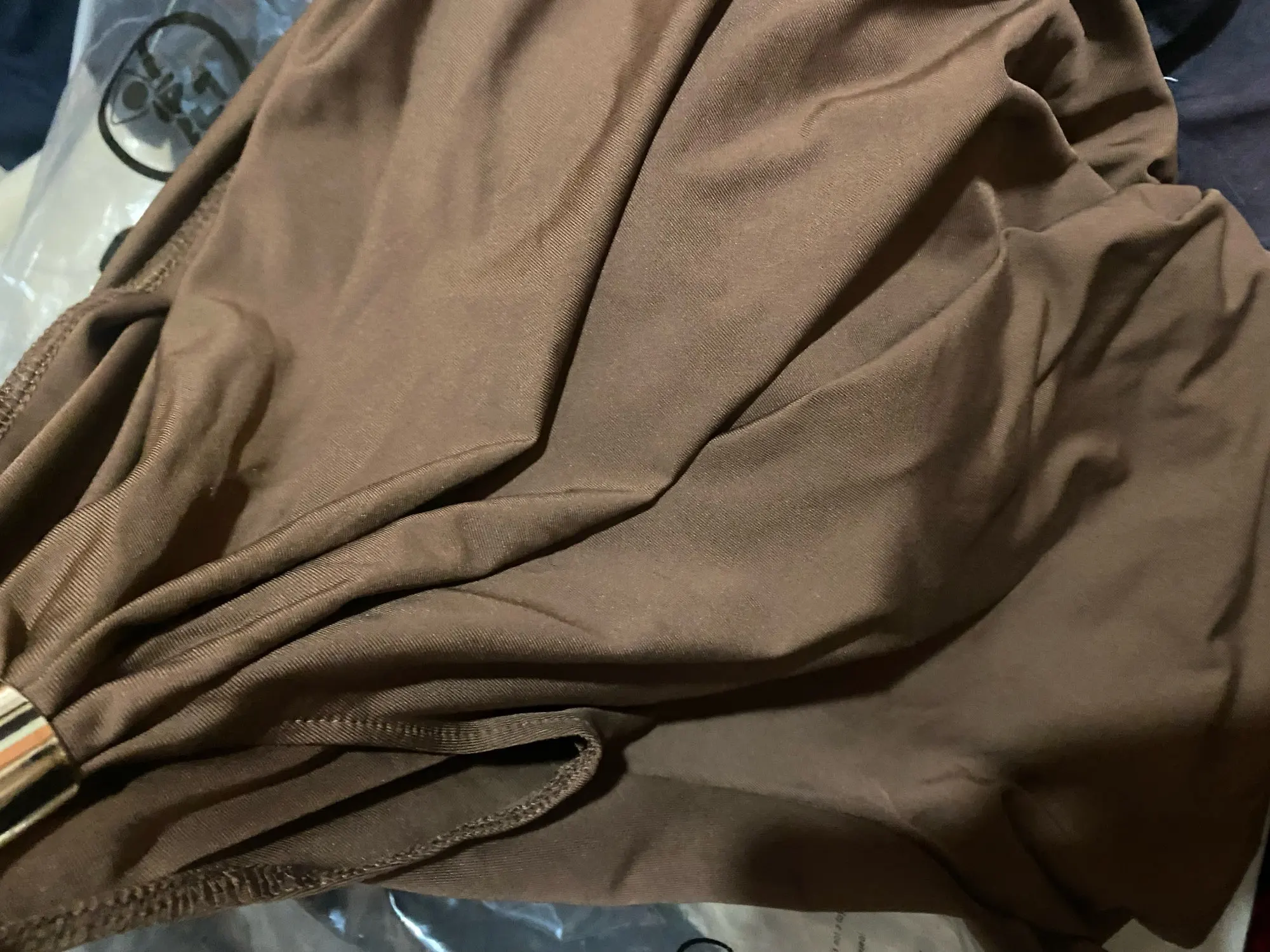 Dulzura Skew Collar Short Sleeves Ruched Metal T-Shirt Women'S Solid Casual Elegant Y2K Tops Club Street Summer Outfit Wholesale photo review