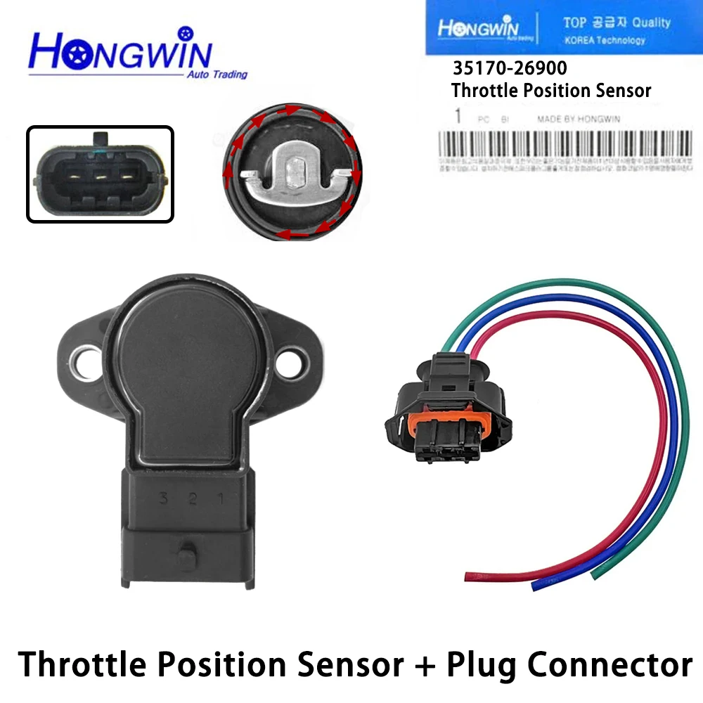 

35170-26900 Throttle Position Sensor TPS For Hyundai Accent Kia Rio Rio5 1.6L 2006-2011 3517026900 1581359 TPS4214 GT7359