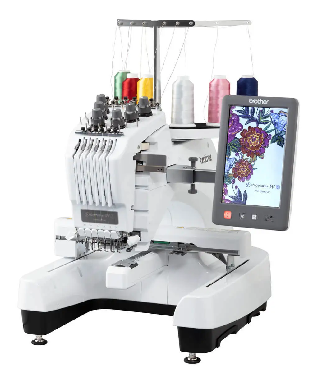 Brand New Brother PR655 6-Needle Single Head Home Computer Embroidery Machine for Clothes Hat Bag