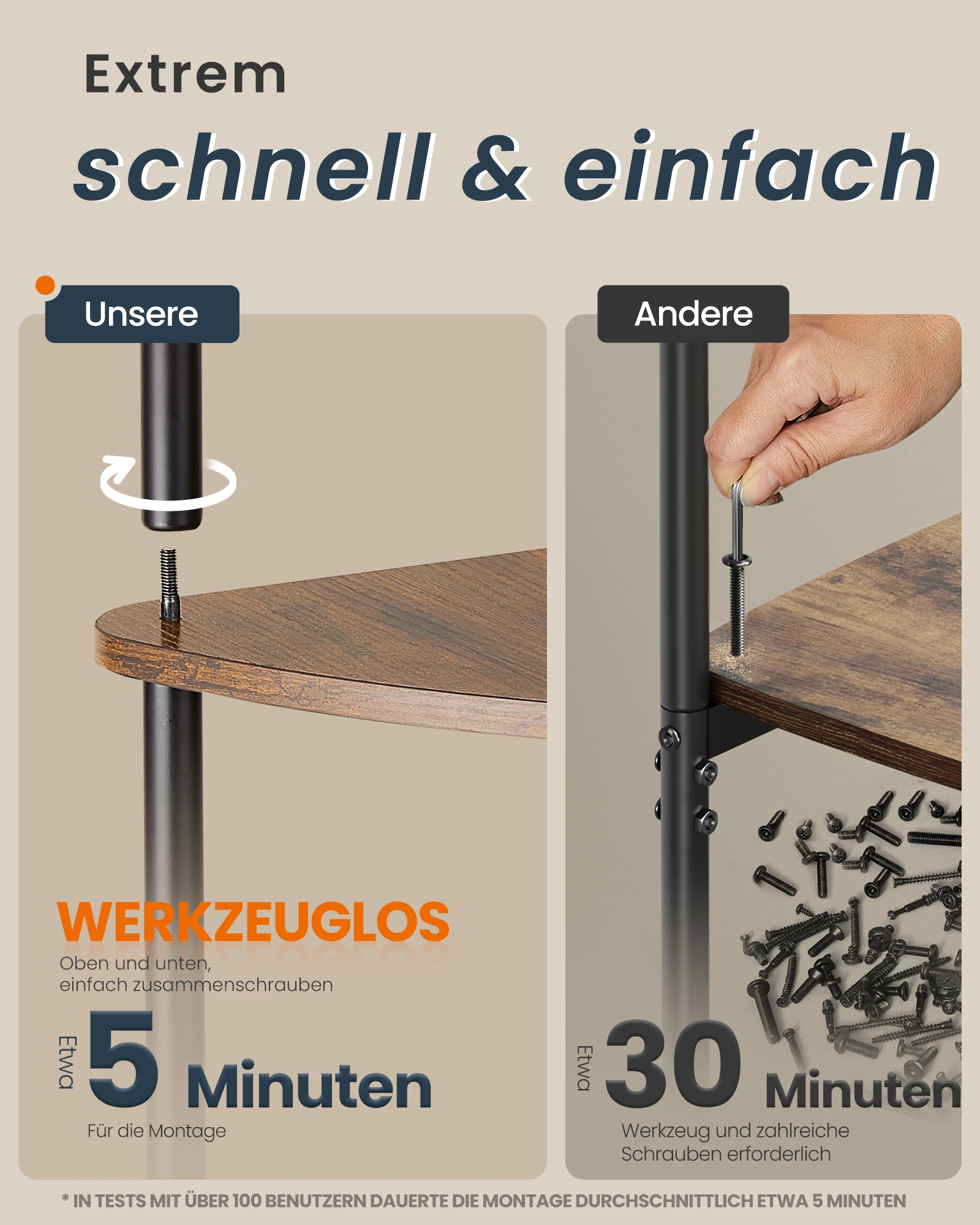 SONGMICS HOME رف زاوية مكون من 5 مستويات، أدوات سريعة للغاية، تجميع فضفاض