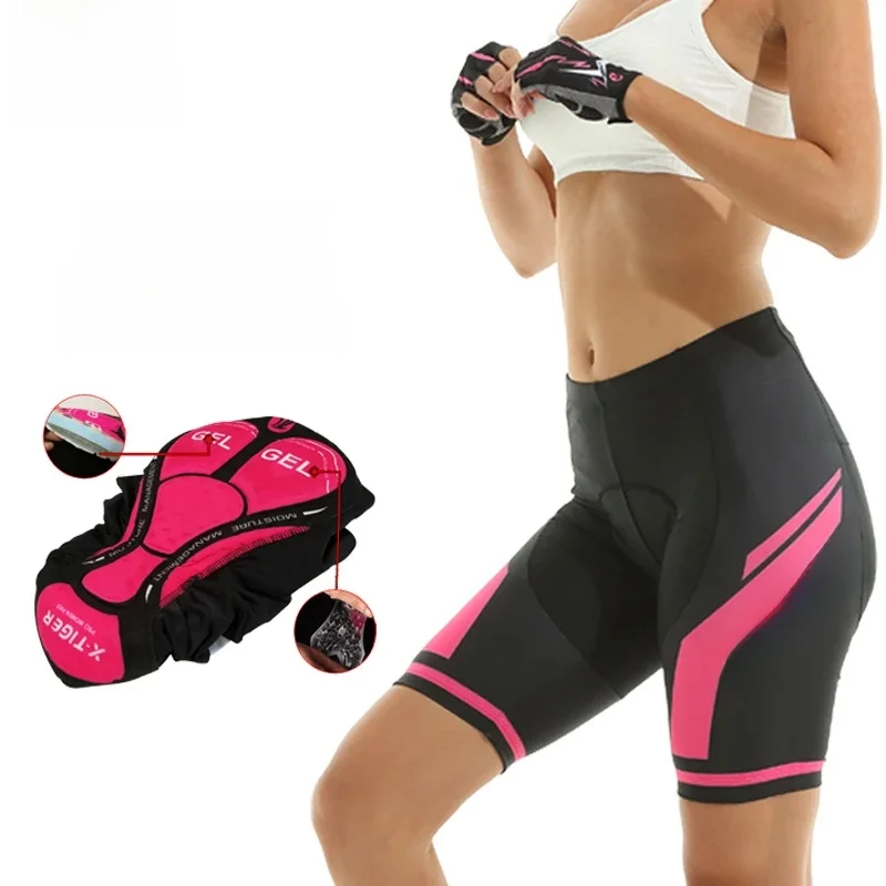 AliExpress X-TIGER Women Cycling Shorts 3D Gel Pad Bicycle Shorts Mountain Shockproof Bike Shorts Breathable Road Racing Riding Shorts 2024