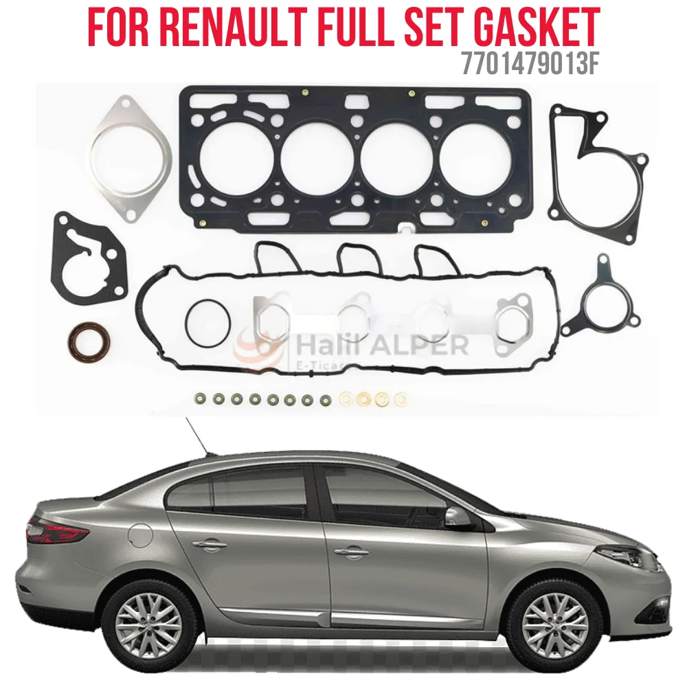 FOR TOP SET GASKET KELI FLUENCE-KNG-MGN III-CLIO III 1.5 DCI K9K 110 PS EURO 5 SKC INCLUDED OEM 7701479013 super quality high