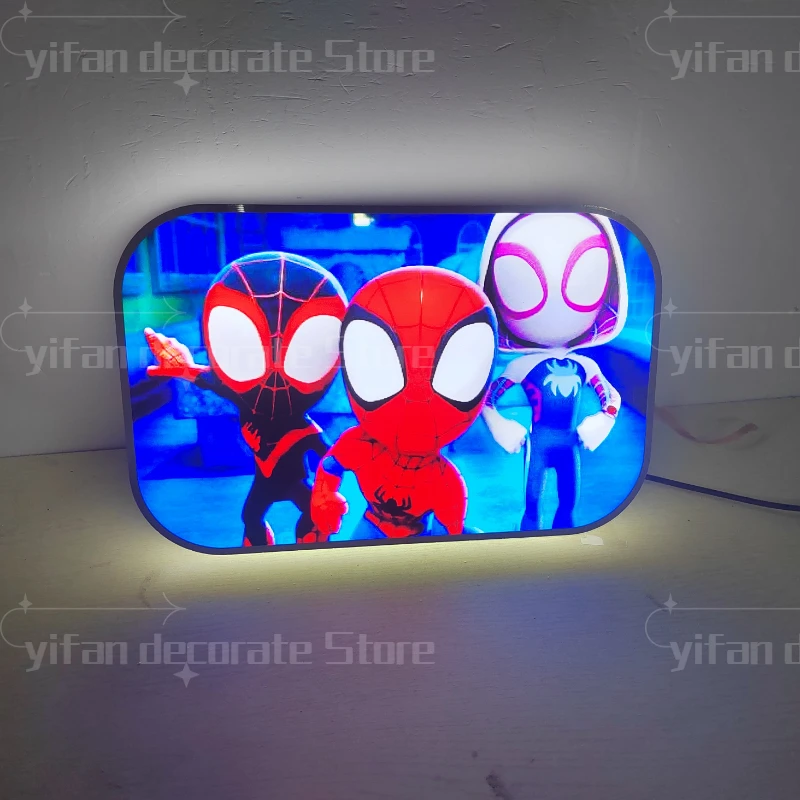 

Cartoon Movie Logo LED Nightlight Gift 3D Print Desktop Lightbox Custom Wall Decor for Cinema Kids Illuminated Gaming Room Signs