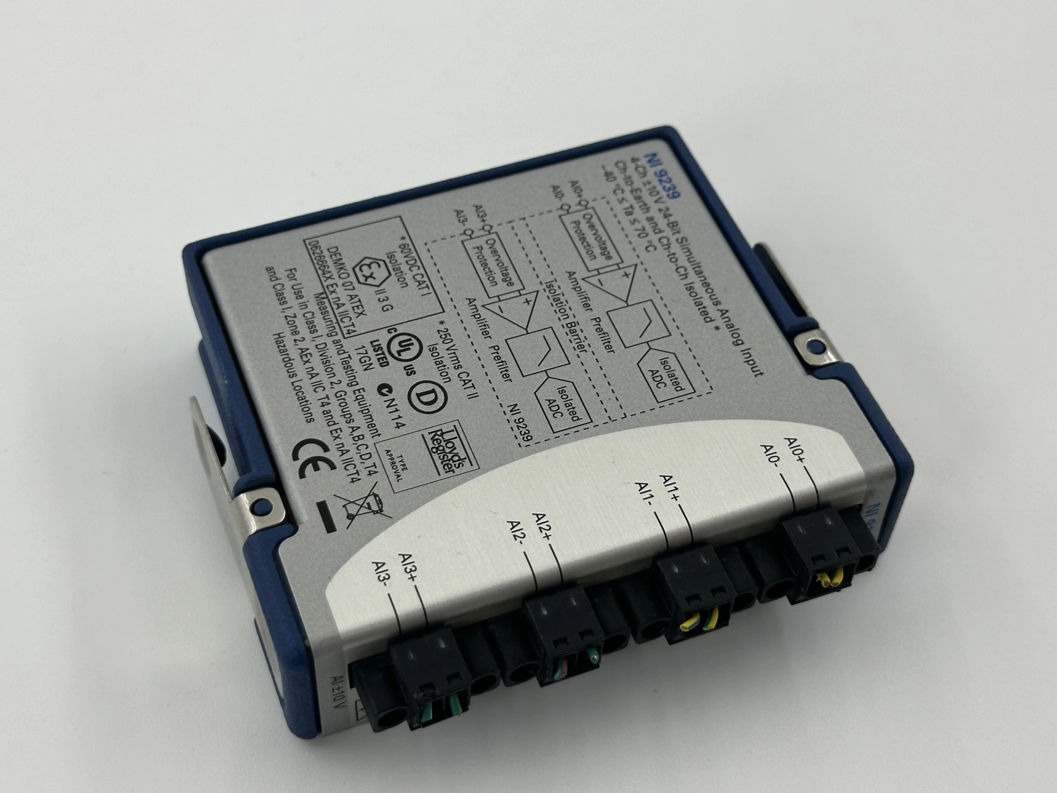National Instruments NI 9239 4-Channel 10V 24-Bit Simultaneous Analog Input