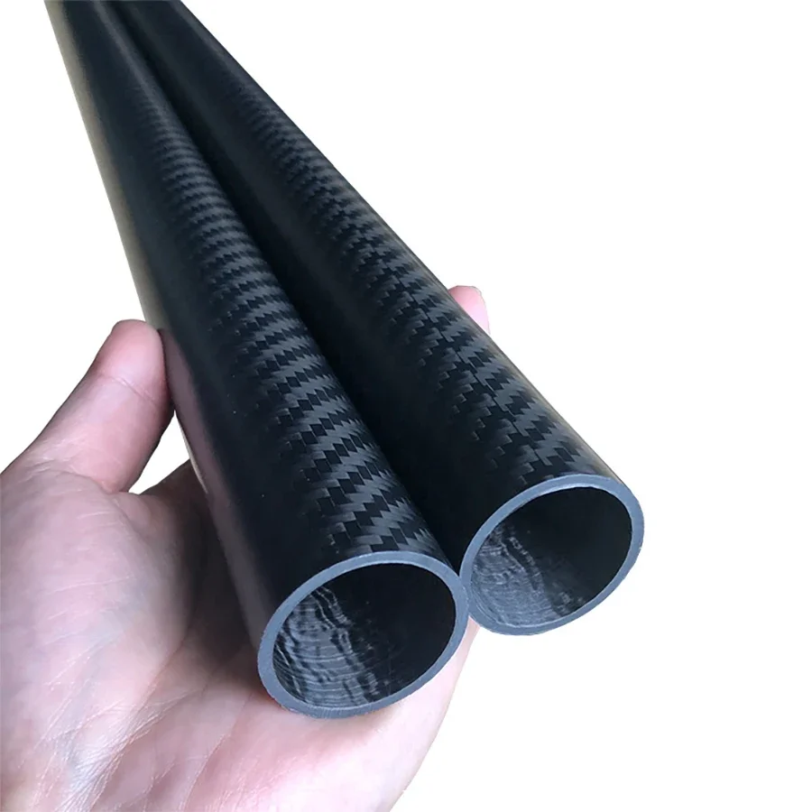2 Stuks Koolstofvezel Buis 3kod 7Mm-40Mm Lengte 500Mm Koolstofvezel Pijp Verdikte Koolstofbuis 1.5Mm 2Mm Twill Mat - afbeelding 2