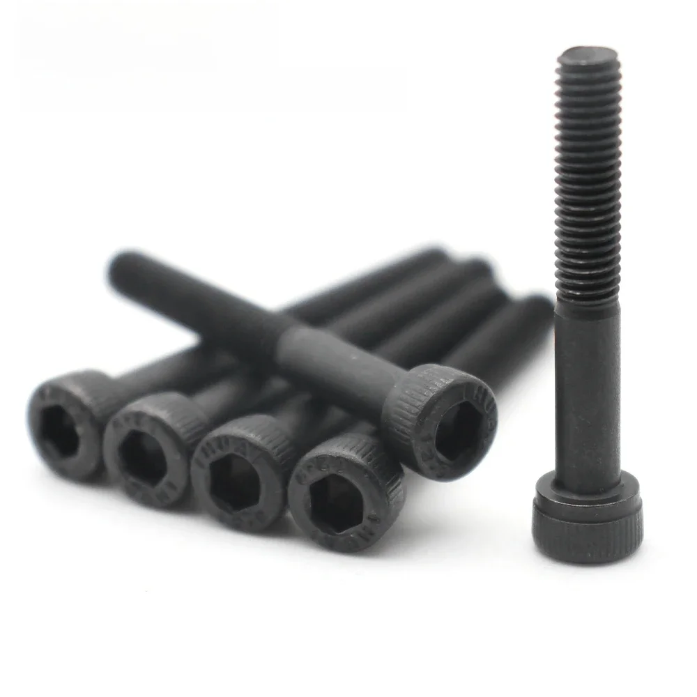 M3 M4 M5 M6 M8 Grade 12.9 acier au carbone allongé Long Allen hexagone à six pans creux tête demi-filetage vis boulon L = 30-200mm