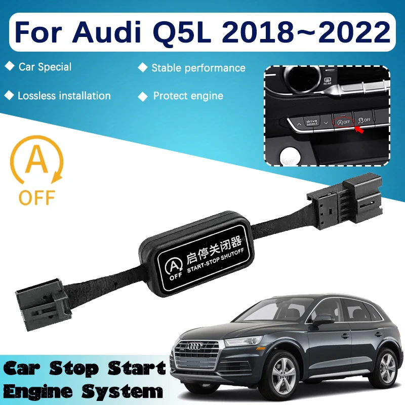 

Car Accesorries For Audi Q5L 2018~2022 Automatic Stop Start Engine Systems Dual Mode Off Device Control Sensor Plug Cancel Cable