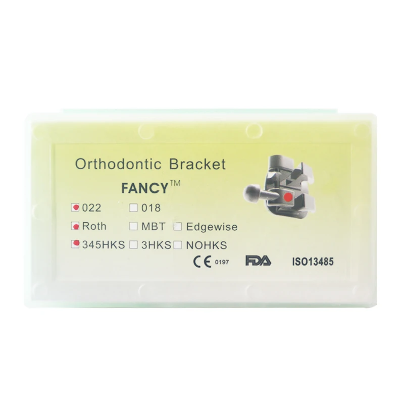 دعامة تقويم الأسنان ، عبوة صندوق صغير قياسية ، خطافات ، Roth 022 ، عبوة واحدة ، 20 عبئة