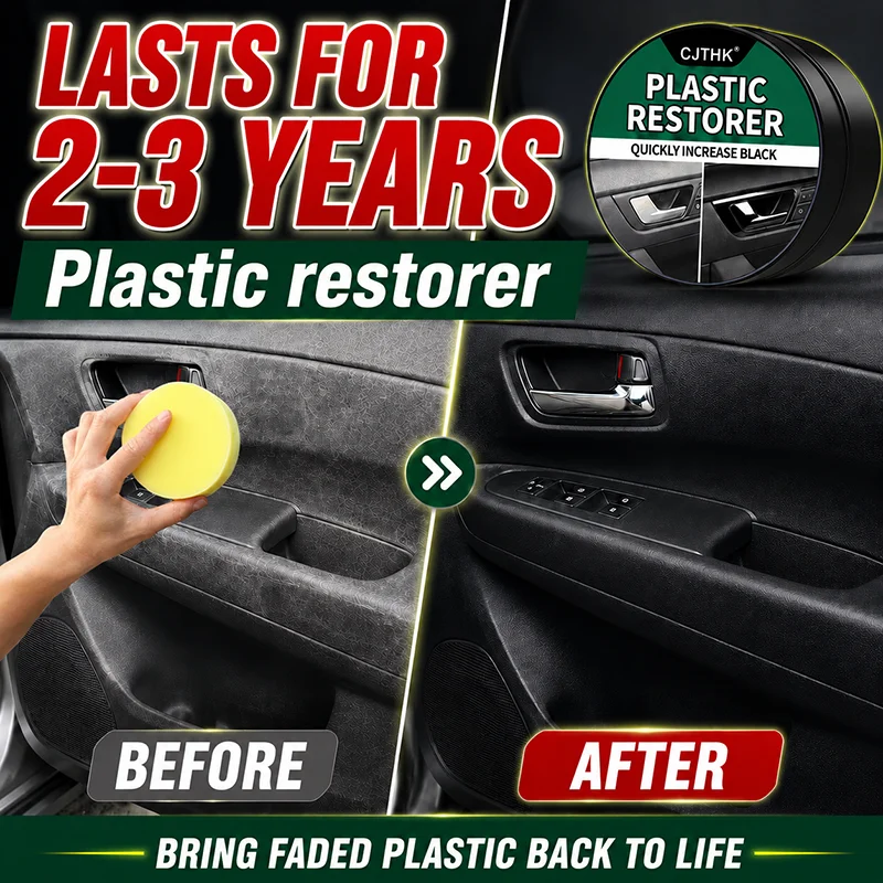 Car Plastic Restorer Back To Black Gloss Auto Interior Leather & Panel Renewal Wax Coating Agent Auto Polish And Repair Coating