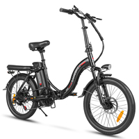 Samebike CY20 Folding Electric Bicycle 36V12Ah Shimano 7 Gears Rear Hub Motor City Bike Spoke Wheel With Front Basket