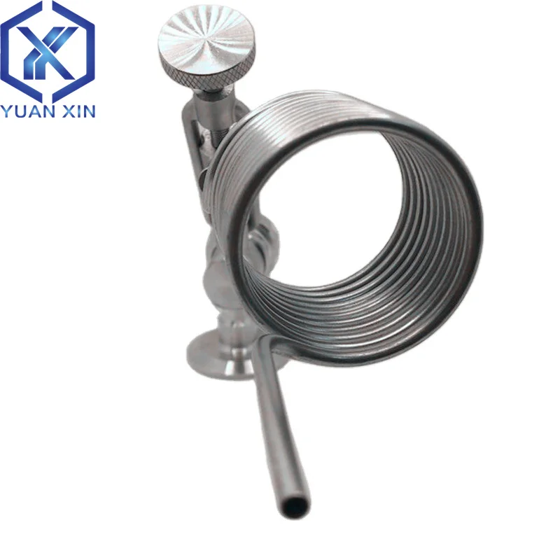 304 stainless steel beer sampling valve and defoaming coil combination pigtail cooling coil for beer fermentation tank red wine view 3