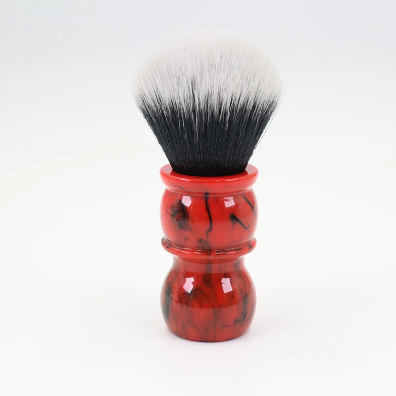 Yaqi Offerta speciale Defect 24MM Pennello da barba da uomo Manico in resina Nylon Barbiere Pulizia del viso Pennello da barba Strumento