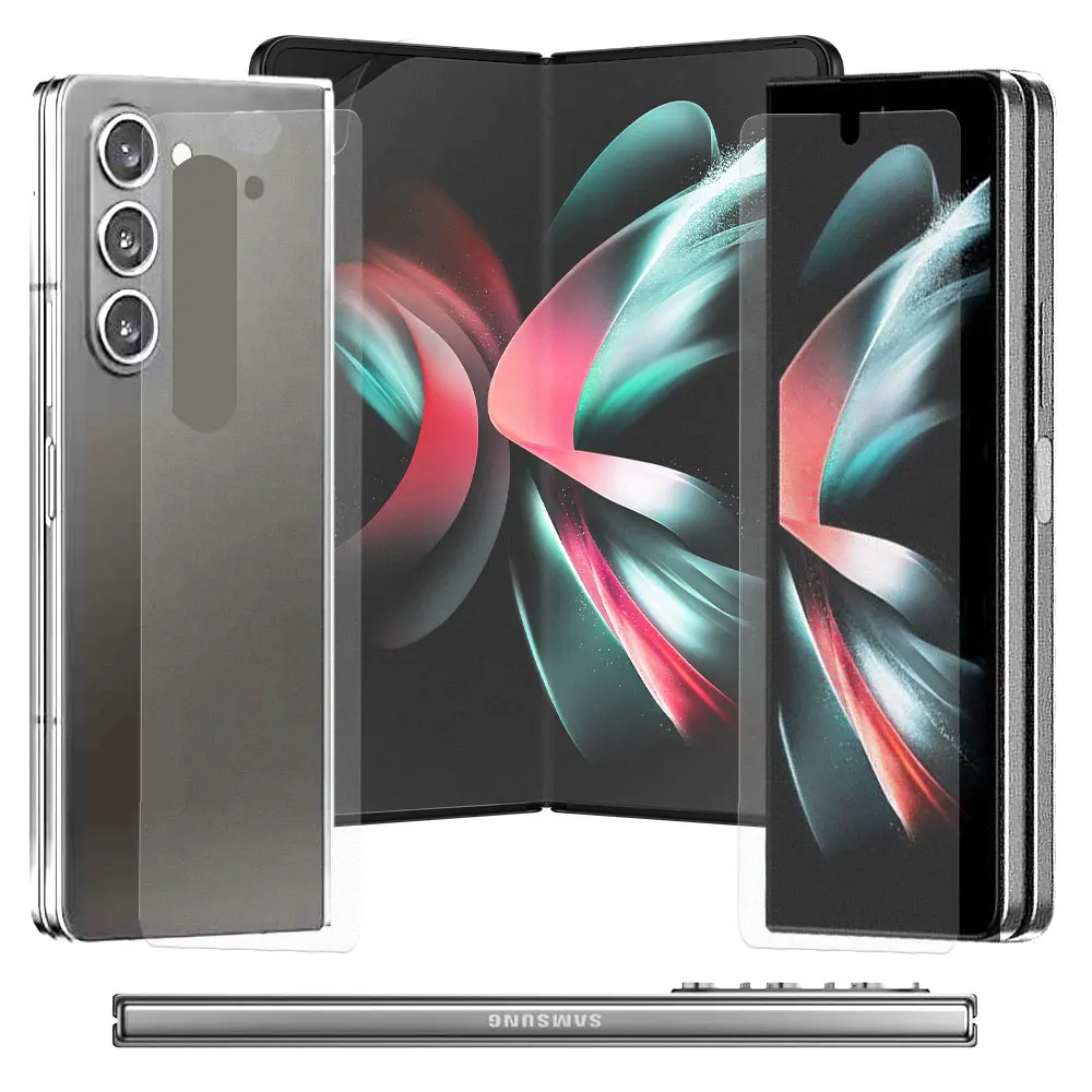 OHI GALAXY Z Fold 6 fingerprint-proof, unprinted, low-reflective liquid crystal protective film (3 internal liquid crystals plus external Liquid Liquid 3 Regular 2 rear 2 hinges)