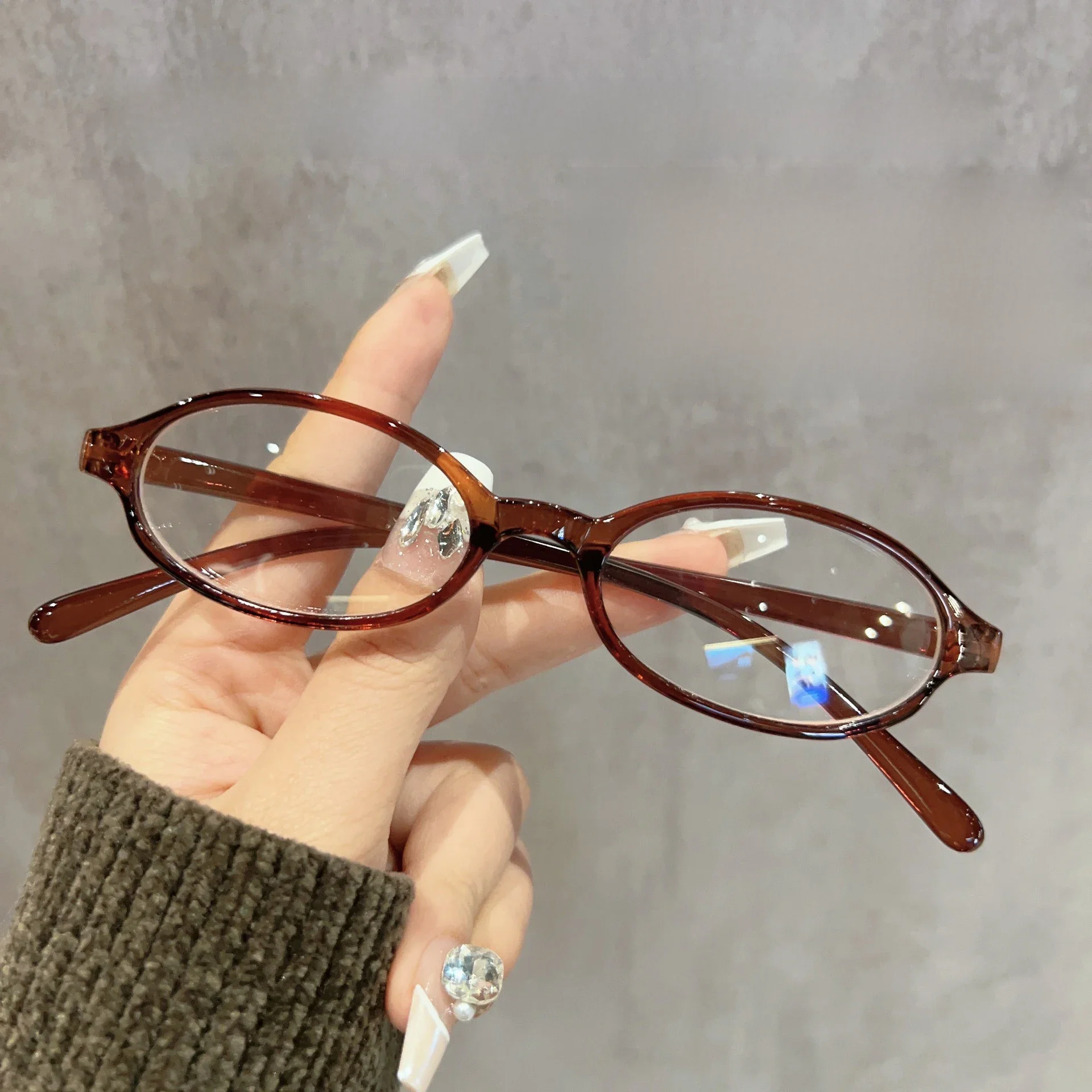 Lunettes presbytes de luxe pour femmes et hommes, petite monture ovale, Anti-lumière bleue, Prescription, lecture, dioptrie 0 à + 4.0