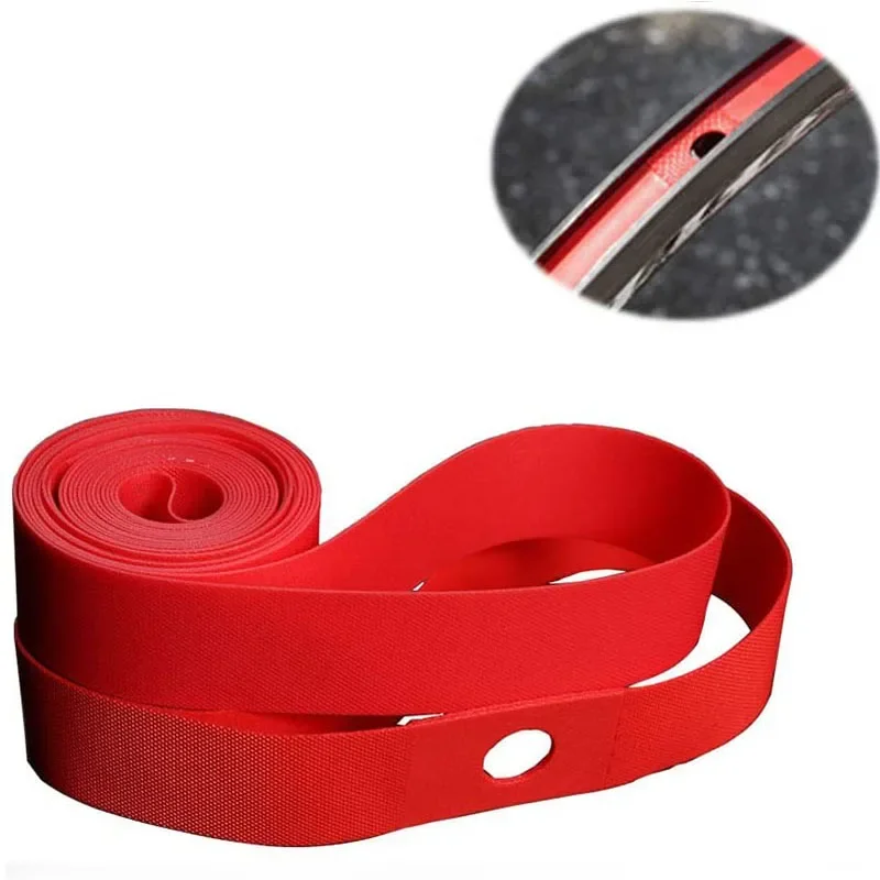 AliExpress Bike Tire Liners PVC Red Bicycle Rim Strip Rim Tape Fits 26inch 27.5inch 29inch 700C Riding Wheels