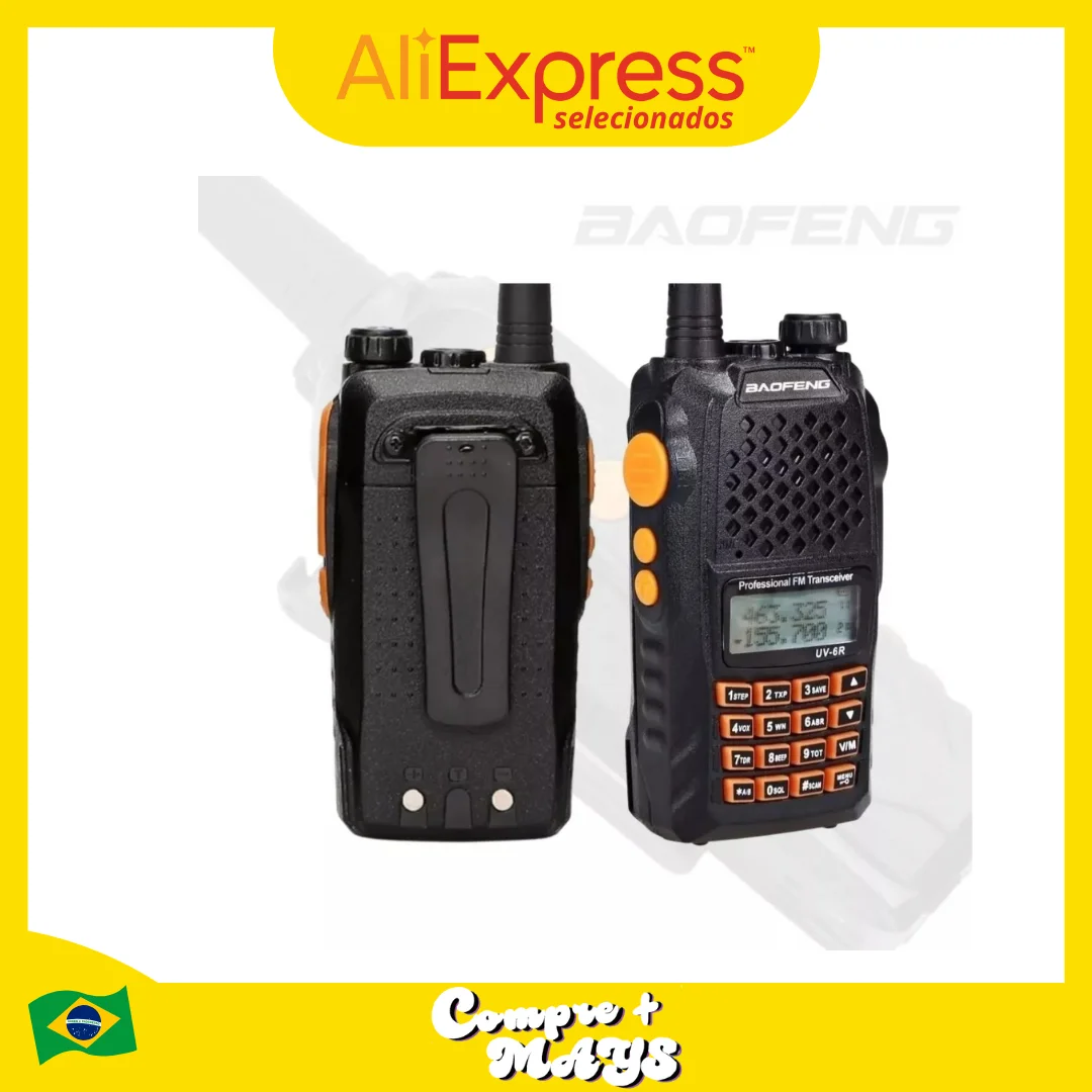 Baofeng UV-6R Ht Radio Communicator Dual Band U/VHF Fm High-Frequency Communication Advanced Technology To Your Distanc Range