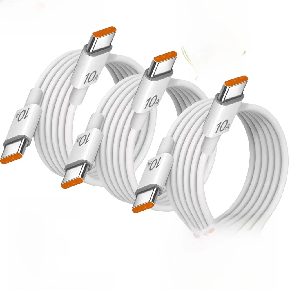 NNBILI 3 szt. uniwersalna szybka ładowarka 120W 10A PD podwójny kabel szybkiego ładowania typu C przewód do transmisji danych do iPhone 15 16 Samsung HUAWEI — zdjęcie 2
