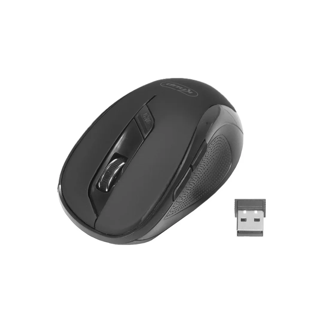 KP-MU401 Wireless Mouse: 1600 DPI, with 6 Programmable Buttons, 2GHz RF Technology and 4GHz for Stable and Precision Connection