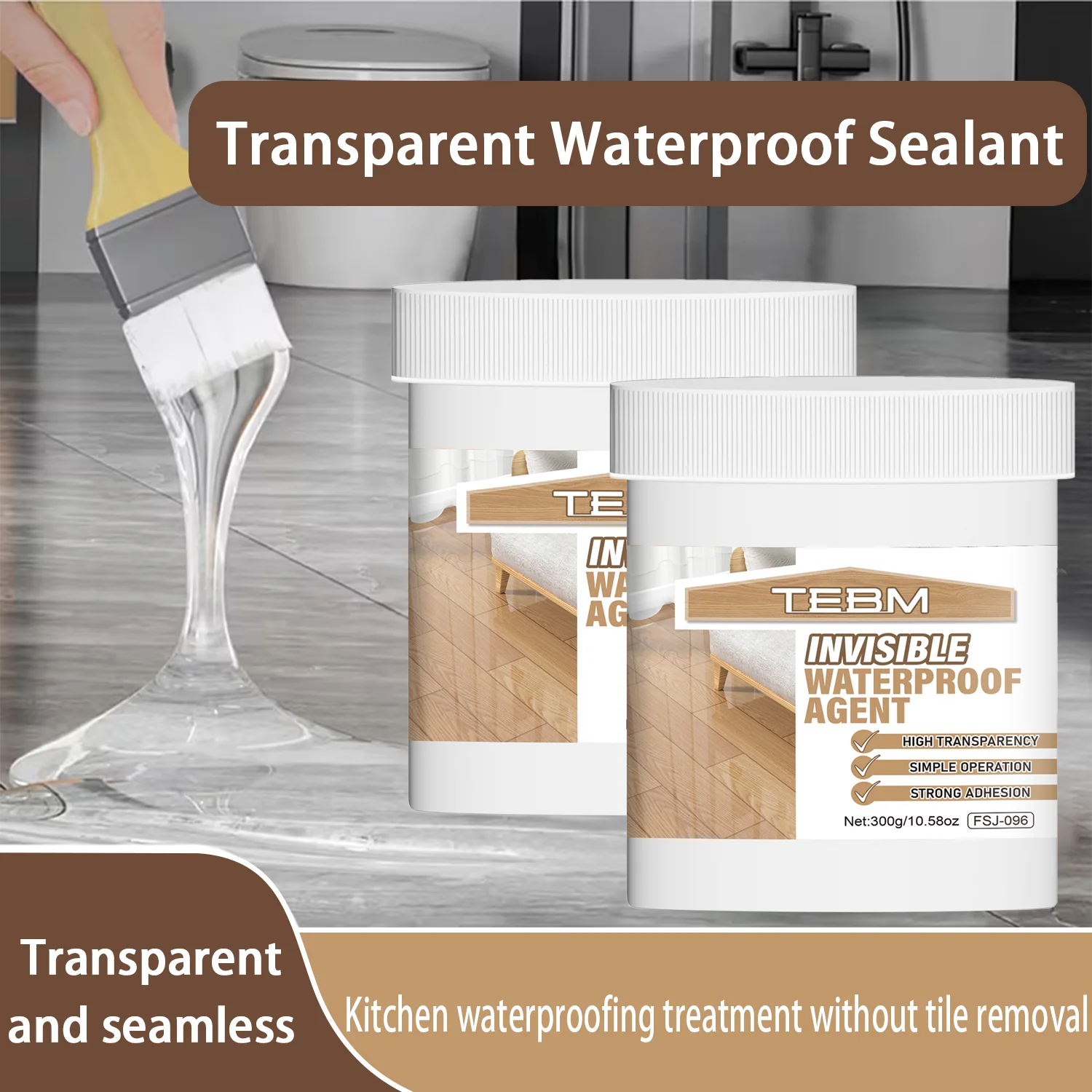 Transparent Sealing Glue for kitchens Log cabins Bathroom Roof Crack Clear Sealant Repair Tool Invisible Waterproof Coating Seal