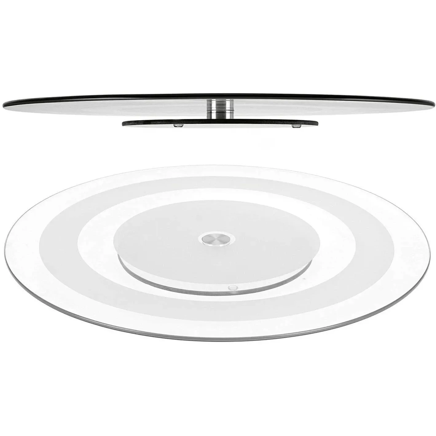 Prato giratorio cristal 45 cm para postar frutas pastel tarta queso salchichas o aperitivo.
