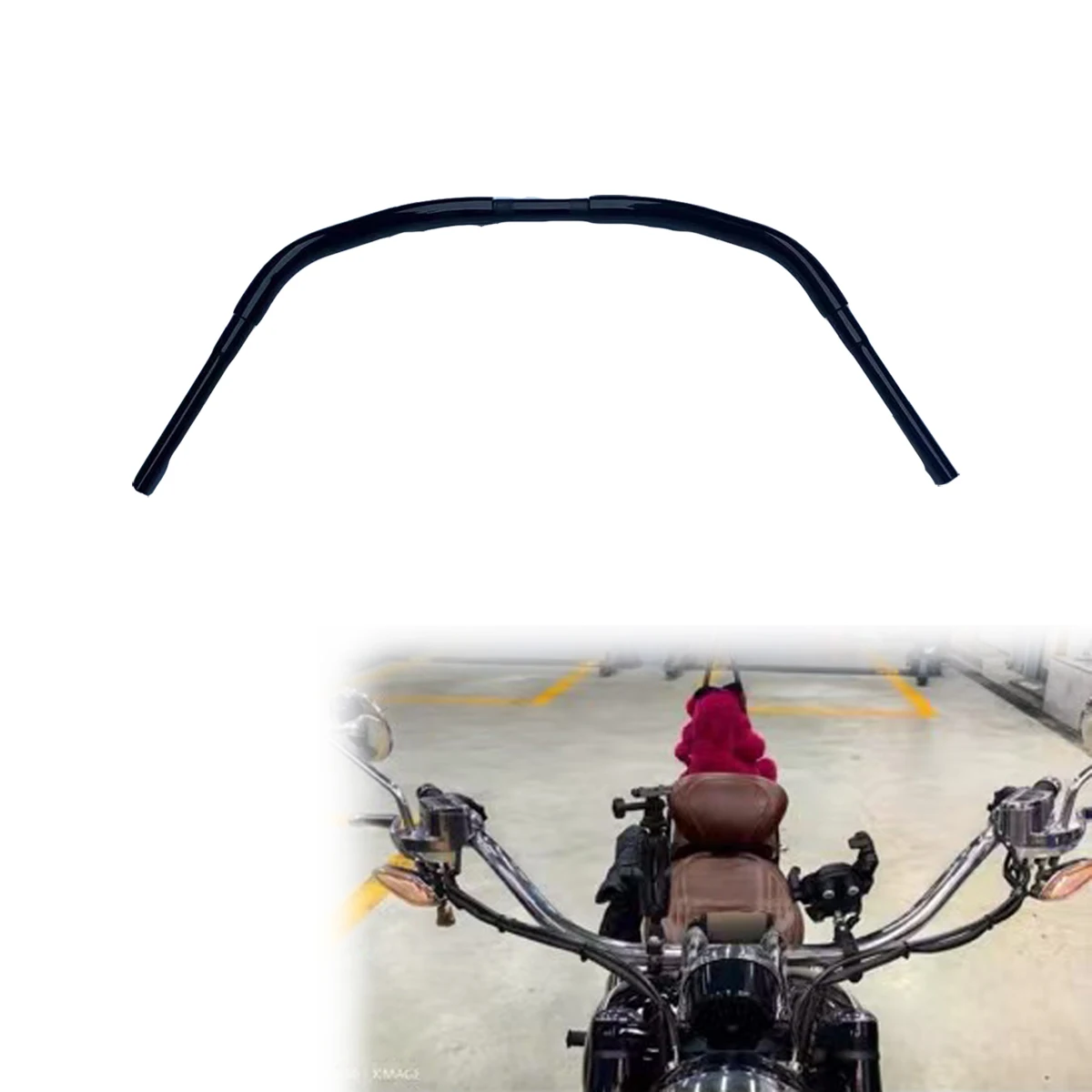 

Motorcycle Drag Beach Bar 1-1/4" Handlebars For BMW R18 Motorcycle Steering Wheel