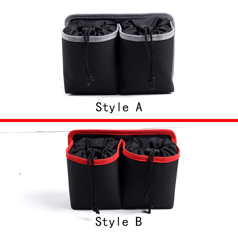 For Toyota Supra MK5 A90 2019-2022 Black Oxford Cloth Car Interior Water Cup Storage Bag Passenger Seat Storage Bag Accessories