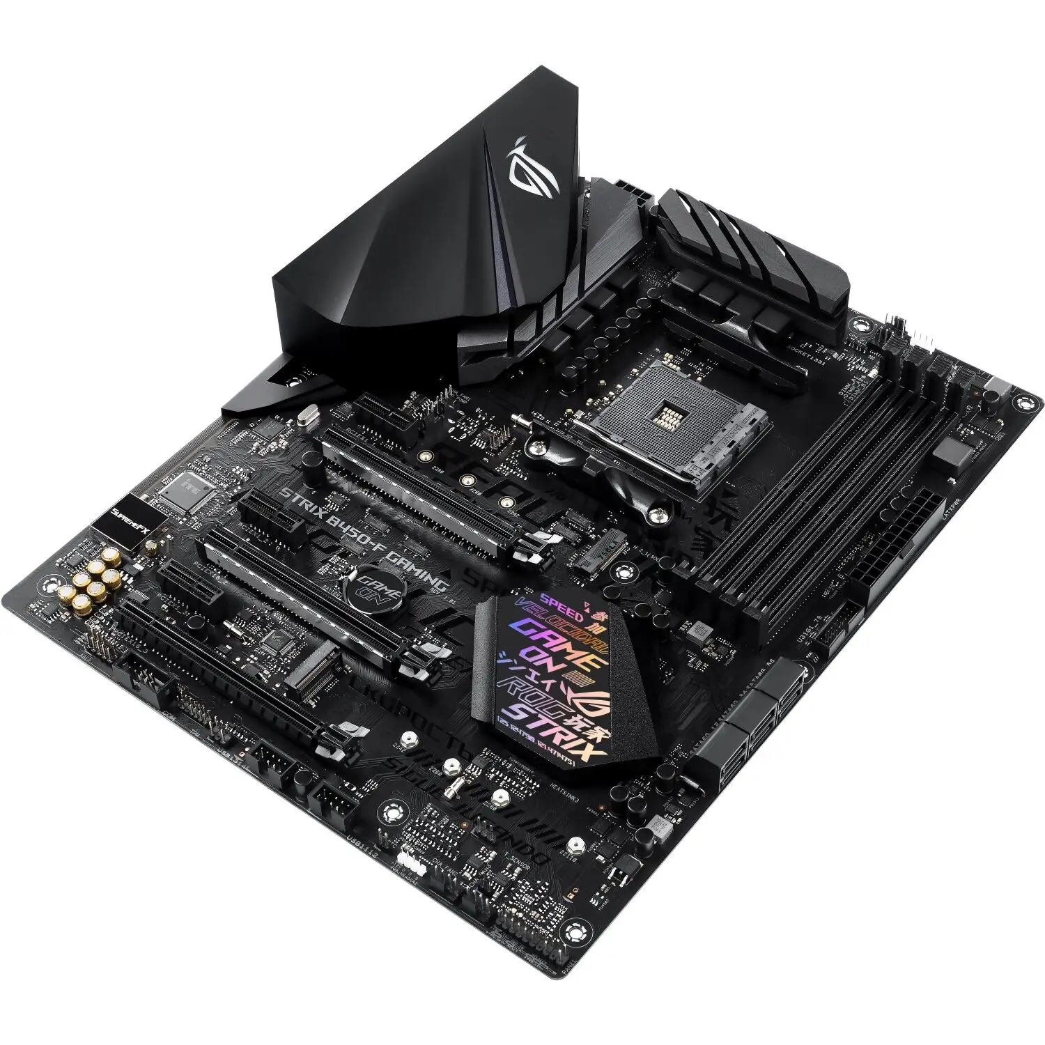 Imagem -03 - Asus-rog Strix B450-f Placa-mãe Gaming Am4 Ddr4 64gb Ryzen 5600x Cpu Amd B450m Pci-e 3.0 M.2 Usb 3.1atx