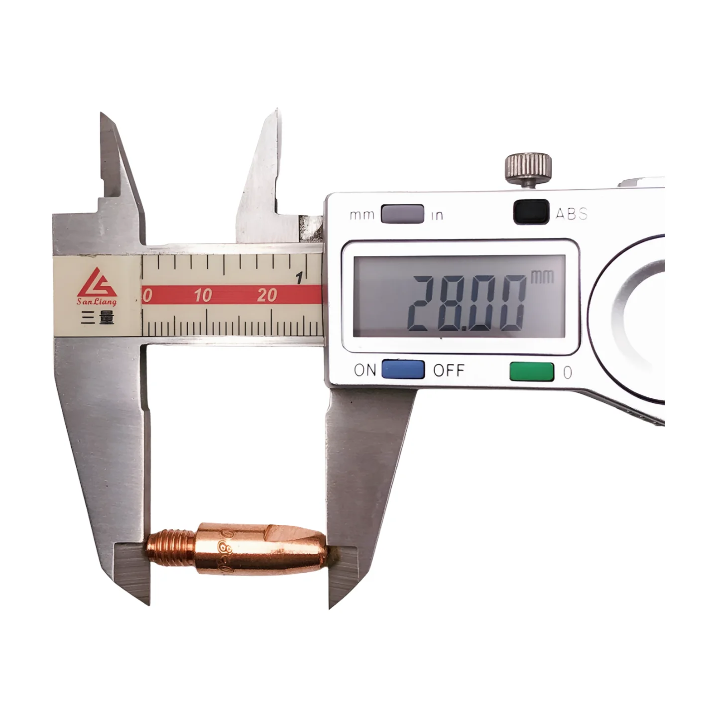 10 pezzi M6x28mm 0.8 0.9 1.0 1.2 punta di contatto E-Cu CuCrZr per saldatrice Mig pistola Mig 24KD 25AK