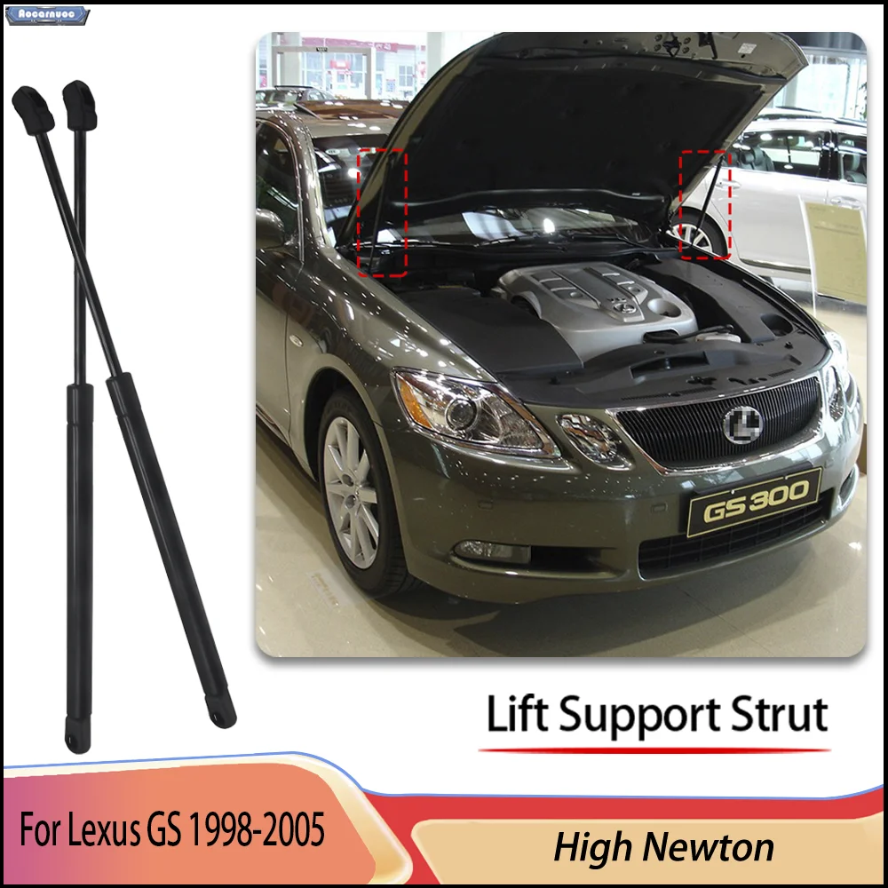 Для Lexus GS300 GS400 GS430 1998-2005: 2 шт. амортизаторов/упоров для подъема переднего капота