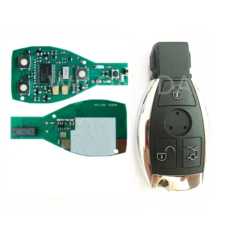 

3 Buttons Smart Car Key 433 315 MHz Fsk For 2000 - 2010 2000+ Mercedes Benz A C E S Class Sprinter Viano Vito BGA Chip