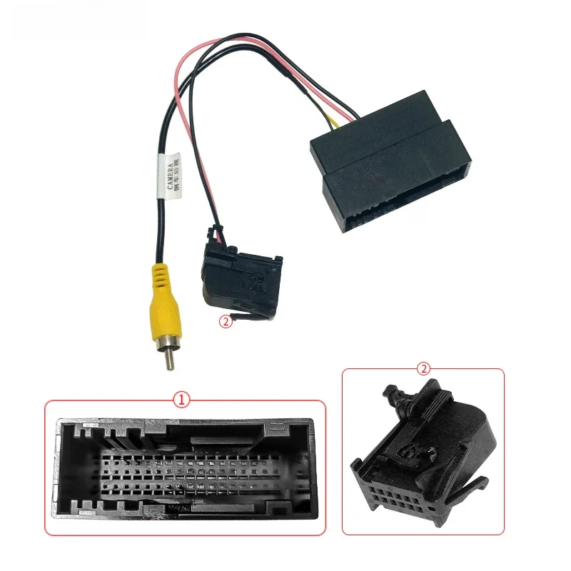 LEEWA – câble convertisseur de prise vidéo pour Ford Kuga Focus Edge, 1 pièce, Audio, caméra arrière de stationnement, adaptateur de fil de recul