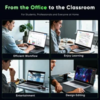 18.5' FHD Laptop Computer, 16GB RAM 1TB SSD, Dual-Core M3-8100Y up to 3.4GHz, HDMI, RJ45, Large Screen Notebook for Student, Home Business, Multitasking & Entertainment 7