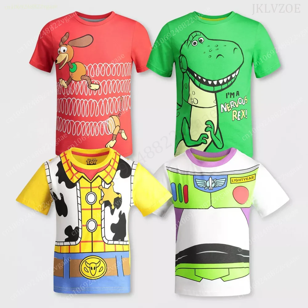 TOY Story T Shirt Men Women Kids Girls Boys Short Sleeve Cartoon Tee Shirt Tops Family Clothes