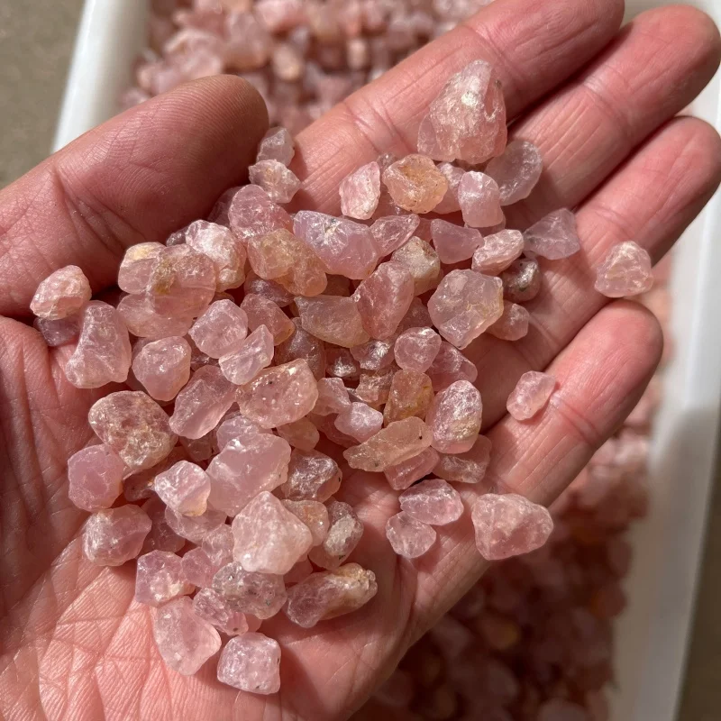 Raw Natural Morganite Pink Gemstone 100g Meditation Healing Crystals for Jewelry Craft DIY Aquarium Decor