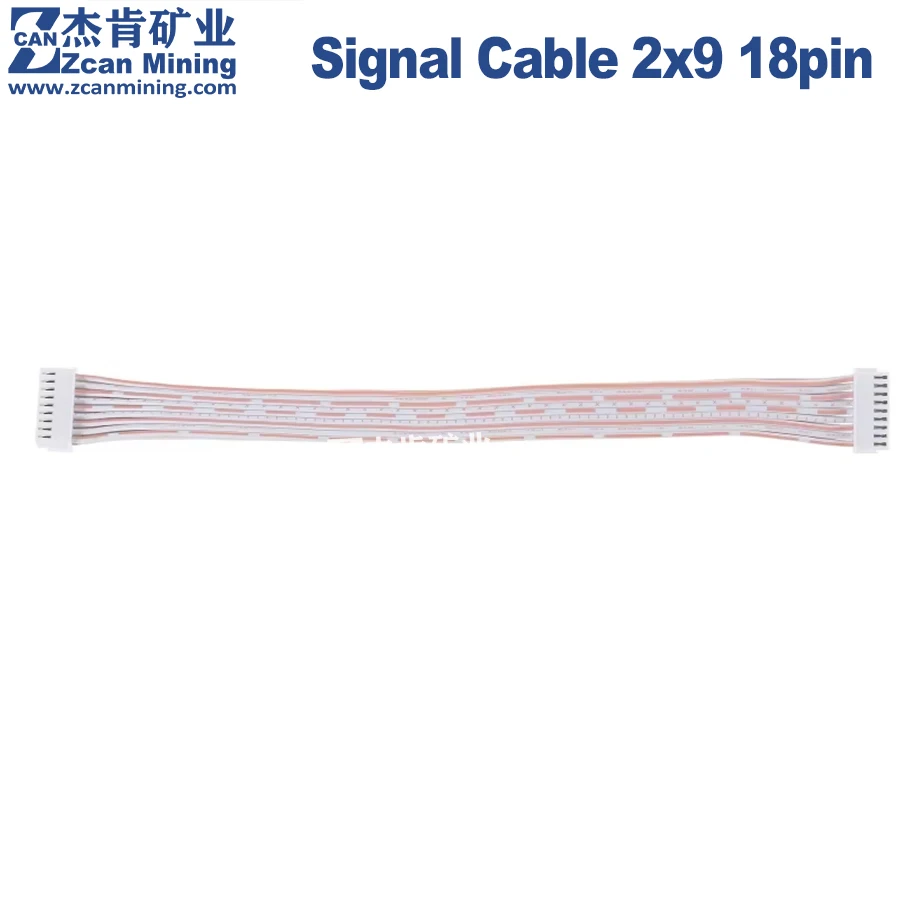 20cm / 60cm 18pin Signal Cable 2x9pin Miner Connect Data Cable for Antminer S19 L7 S21 Flat Flexible Cable H3CA