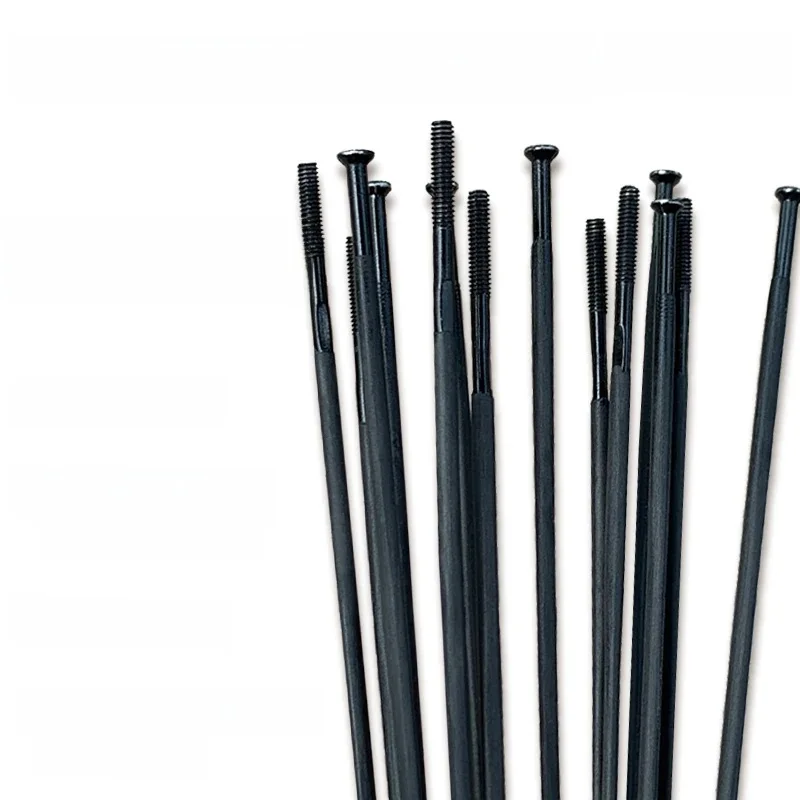 AliExpress Imtos 1.8g Upgrade bike spokes black titanium alloy carbon fiber spokes Universal Straight Pull Hubs bicycle spokes customized size